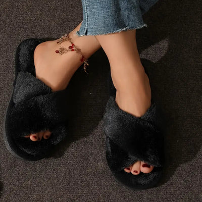 Crisscross Comfy Slippers