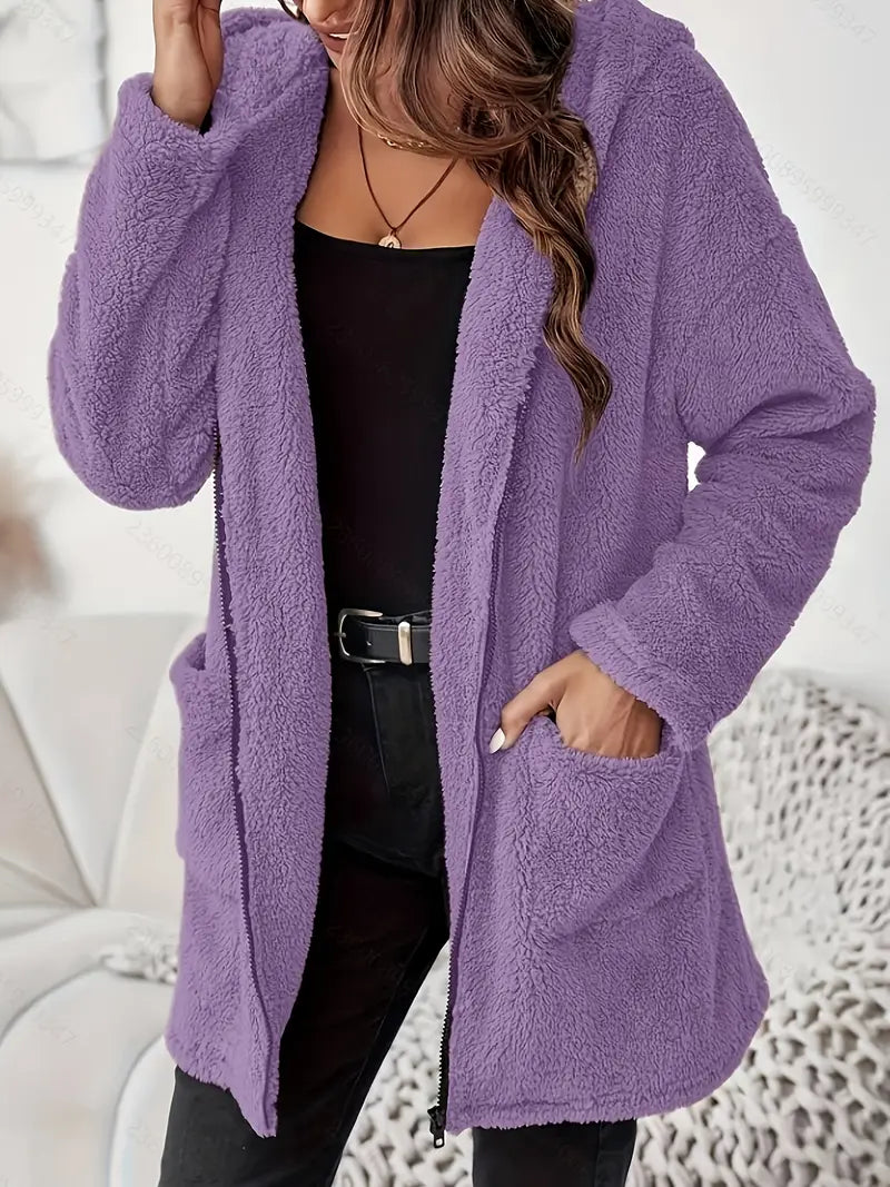 Winter Plush Hooded Jacket