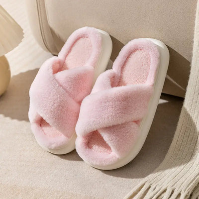 Eva Fuzzy Slippers