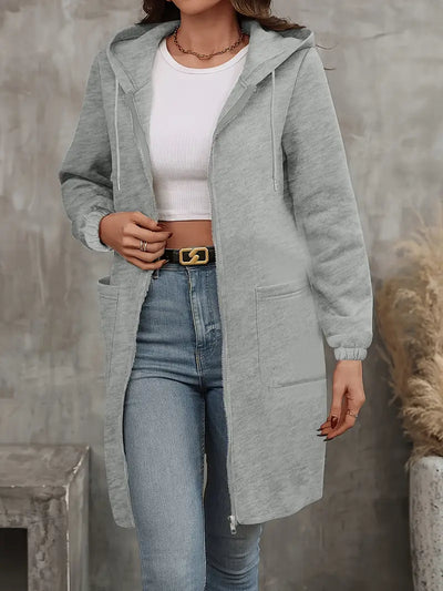 Light Grey Hoodie Jacket