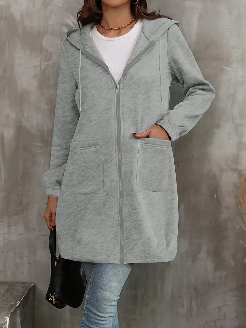 Light Grey Hoodie Jacket