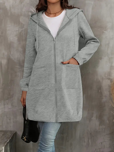 Light Grey Hoodie Jacket