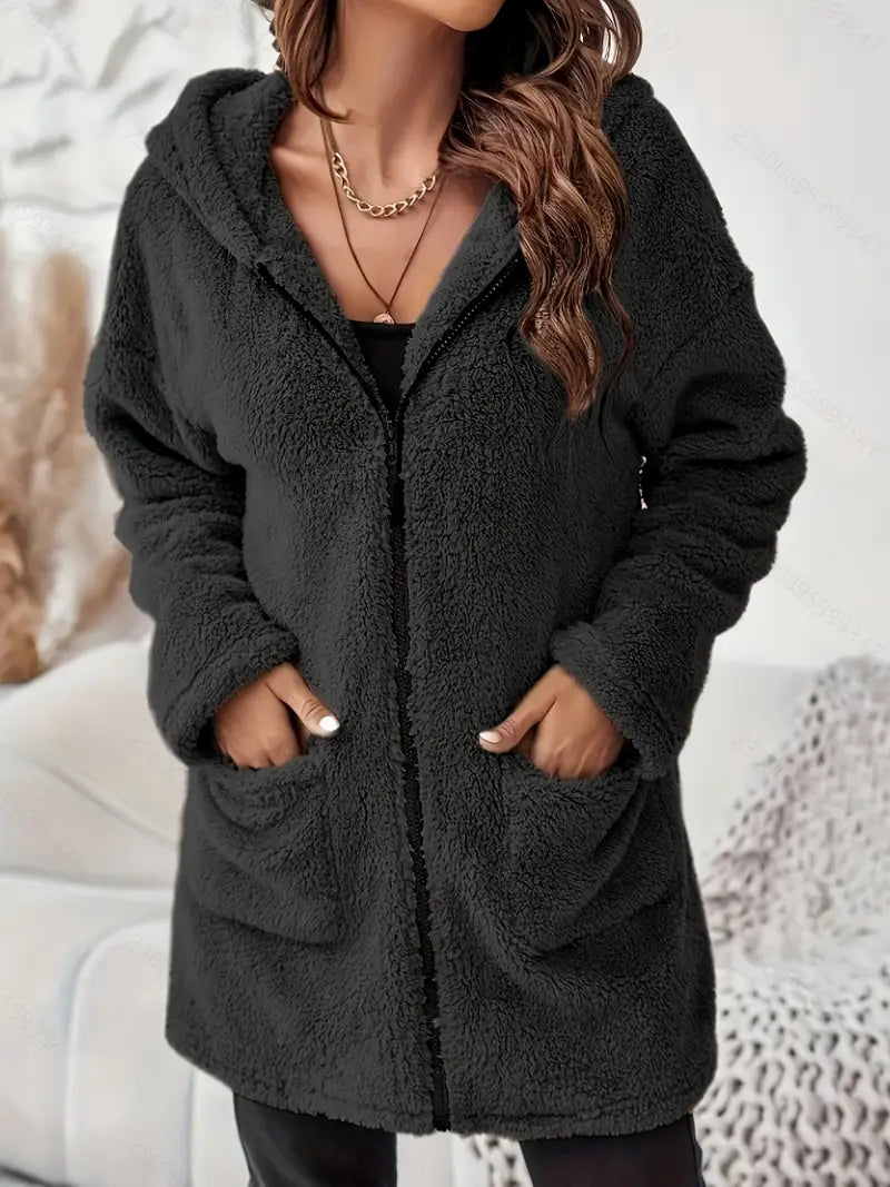 Winter Plush Hooded Jacket