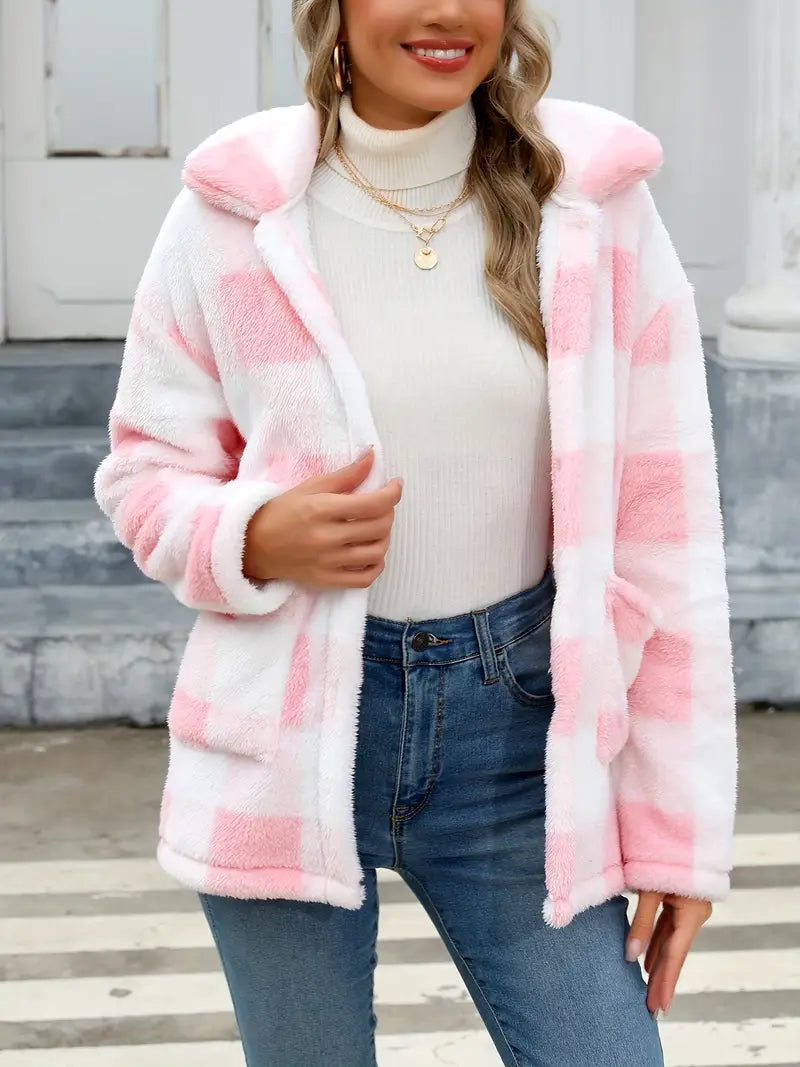 Plaid Patched Jacket