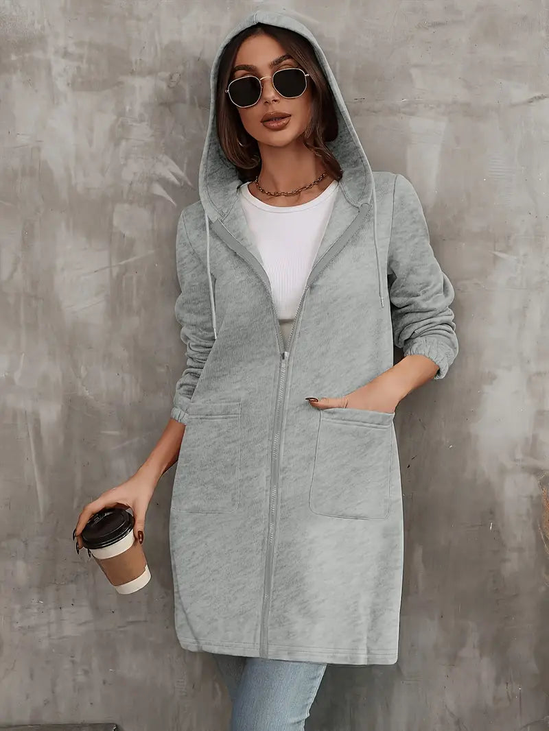 Light Grey Hoodie Jacket