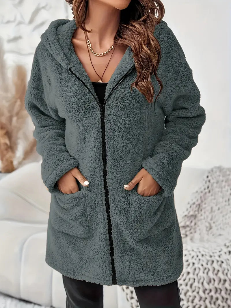 Winter Plush Hooded Jacket