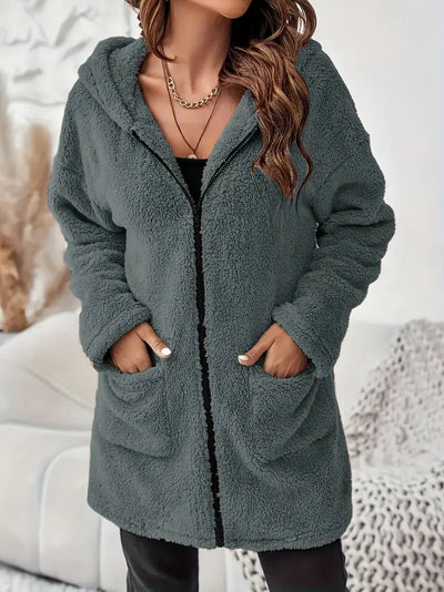 Winter Plush Hooded Jacket