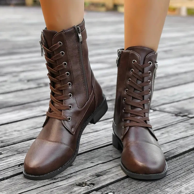 Harper Leather Long Boots