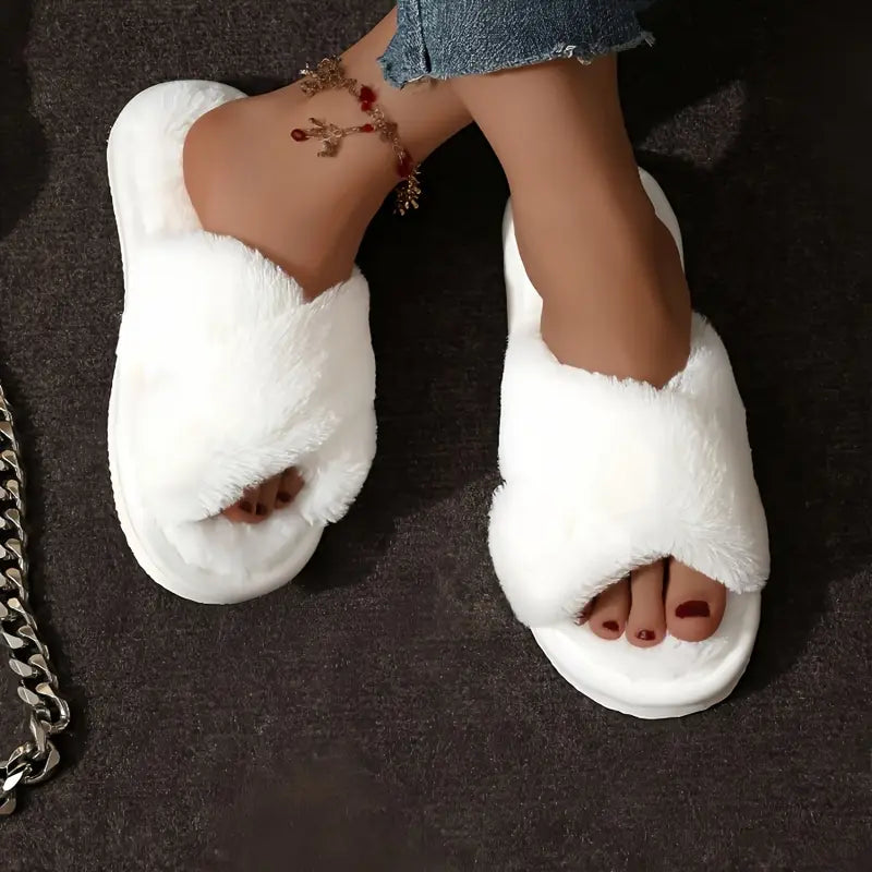 Crisscross Comfy Slippers