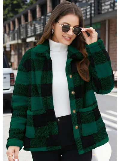 Plaid Patched Jacket