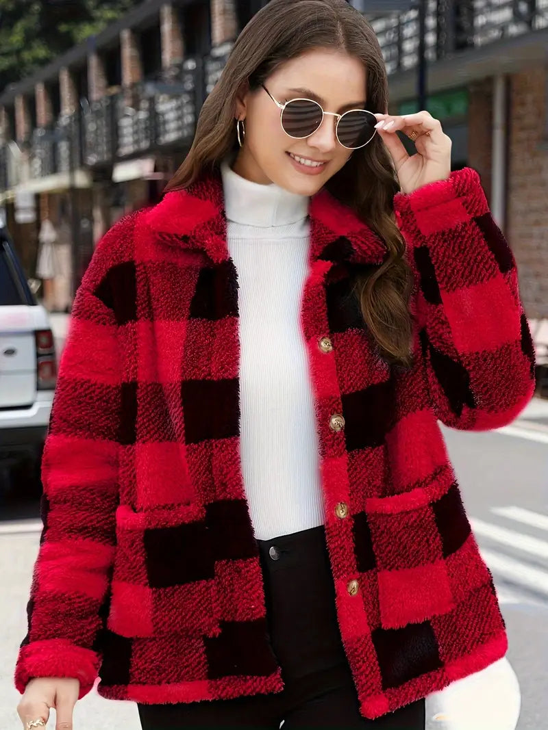 Plaid Patched Jacket