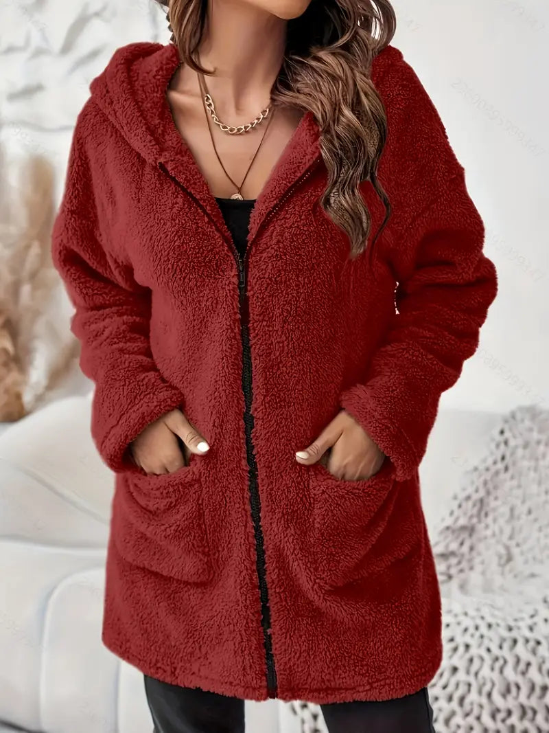 Winter Plush Hooded Jacket