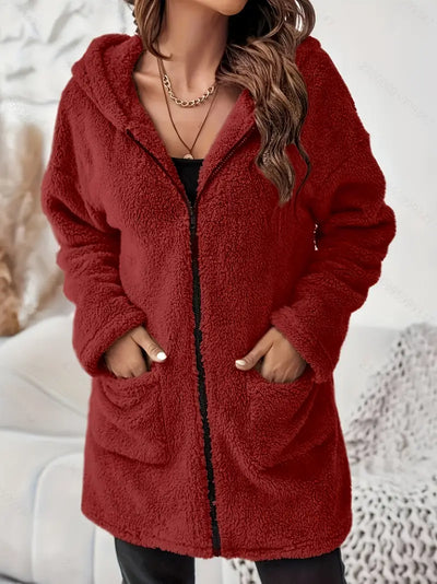 Winter Plush Hooded Jacket