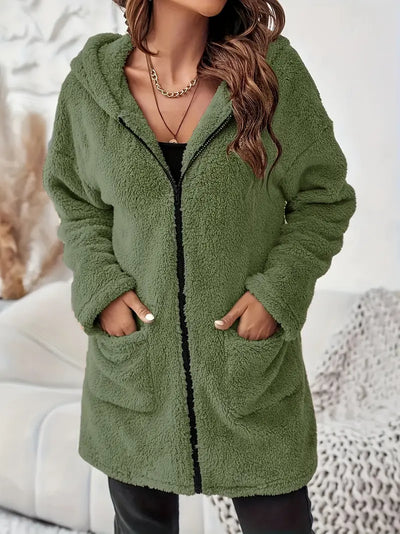 Winter Plush Hooded Jacket