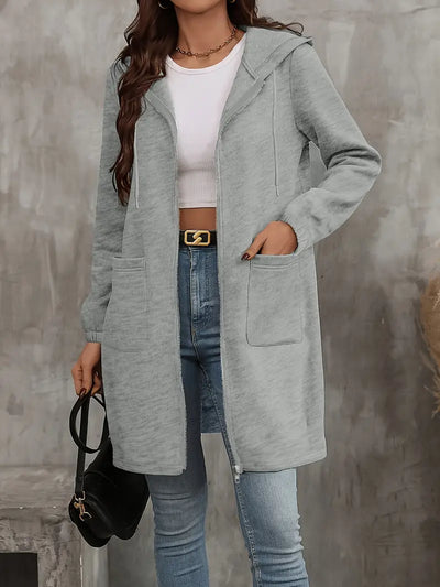 Light Grey Hoodie Jacket
