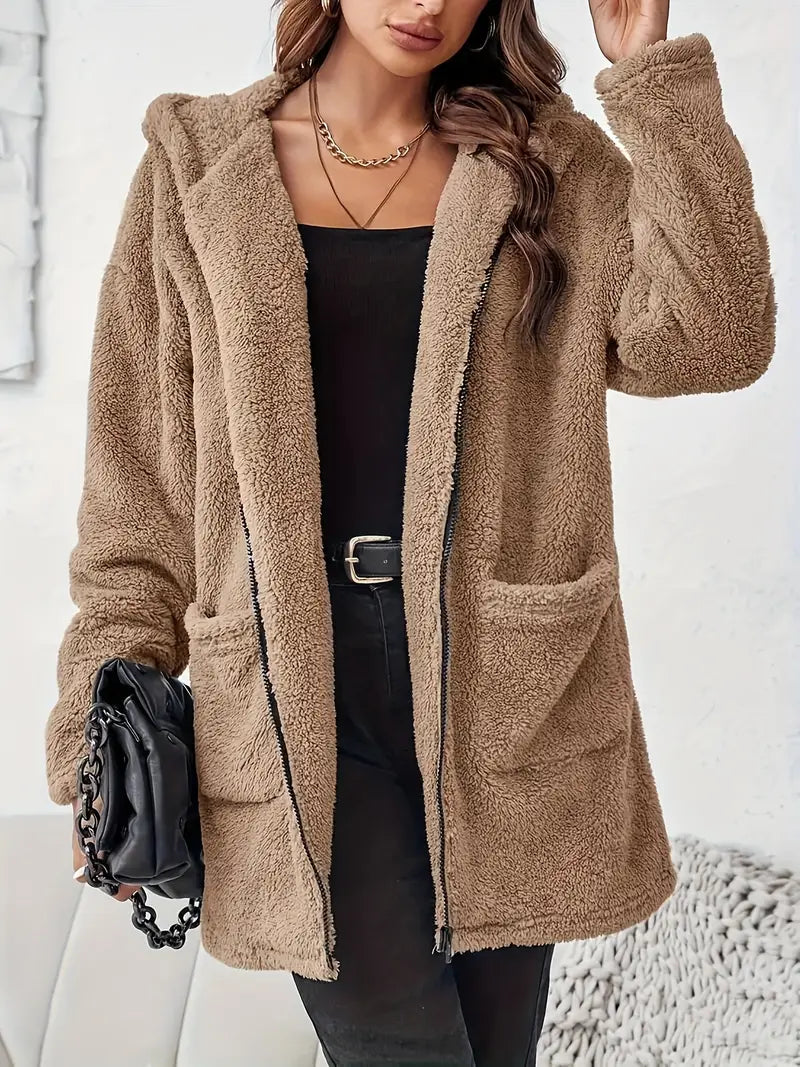 Winter Plush Hooded Jacket