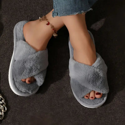 Crisscross Comfy Slippers